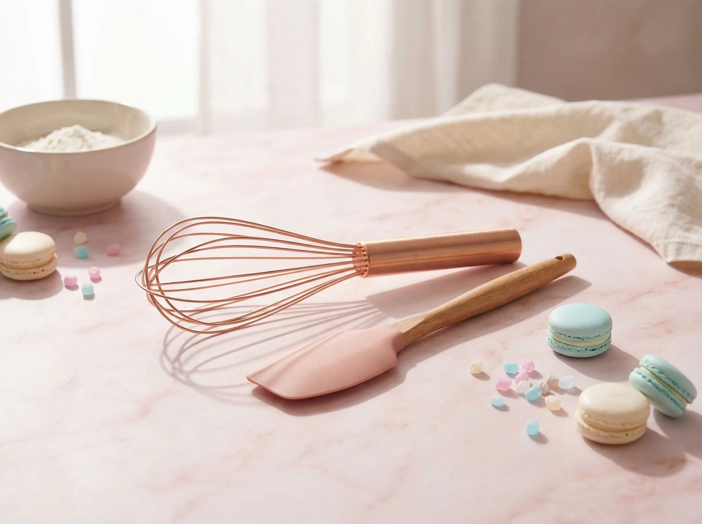 玫瑰金打蛋器套装 - 糖心 | 烘焙工具